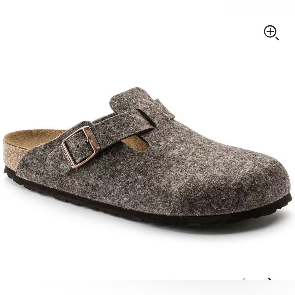 Birkenstock Boston Felt Wool Clogs with Buckle size 38